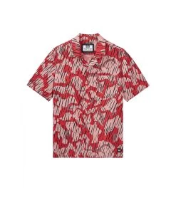Weekend Offender Kids Monuriki Camo Shirt Blaze Red Rain Camo