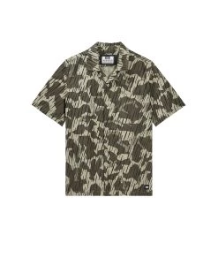 Weekend Offender Kids Monuriki Camo Shirt Castle Green Rain Camo