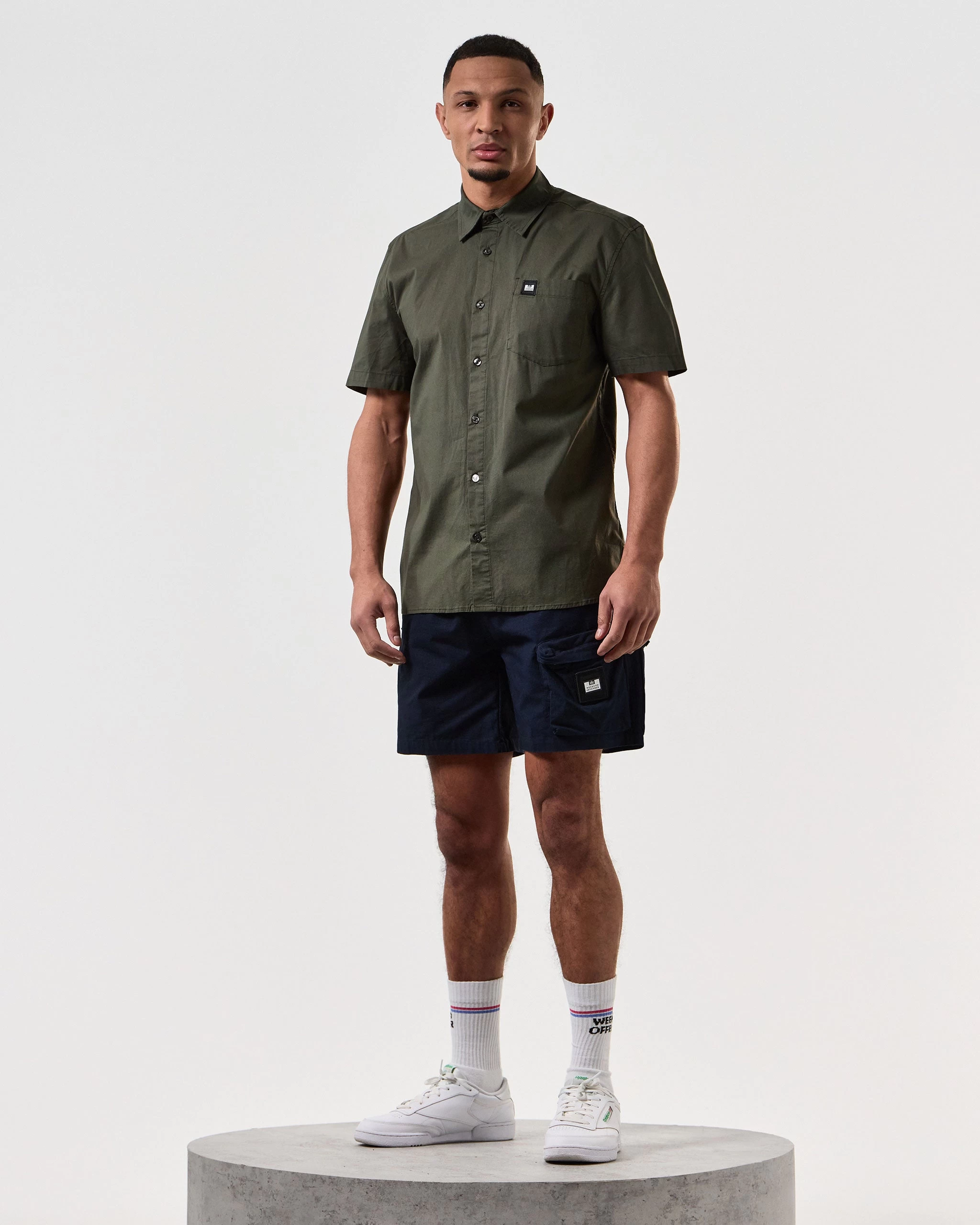 Weekend Offender Borak Short Sleeve Shirt Castle Green 2 Weekend Offender Borak Short Sleeve Shirt Castle Green - Image 2