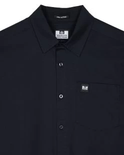 Weekend Offender Borak Short Sleeve Shirt Navy -Fashion sportswear SHSS2405 BORAK NAVY 11761
