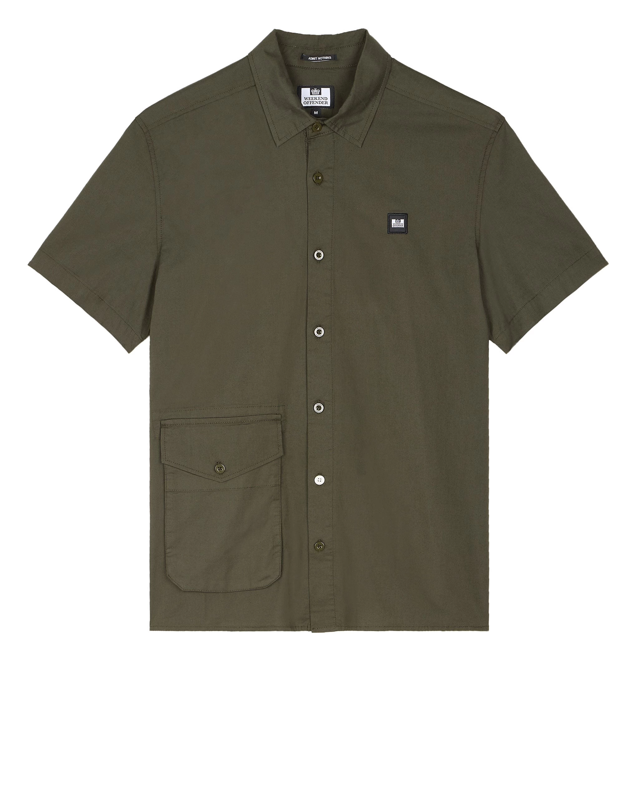Weekend Offender Barboza Pocket Shirt Castle Green 1 Weekend Offender Barboza Pocket Shirt Castle Green
