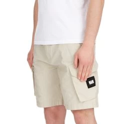 Weekend Offender New Jersey Cargo Shorts Plaster -Fashion sportswear SS21 STSS21 14 NEW JERSEY PLASTER MODEL ANGLE