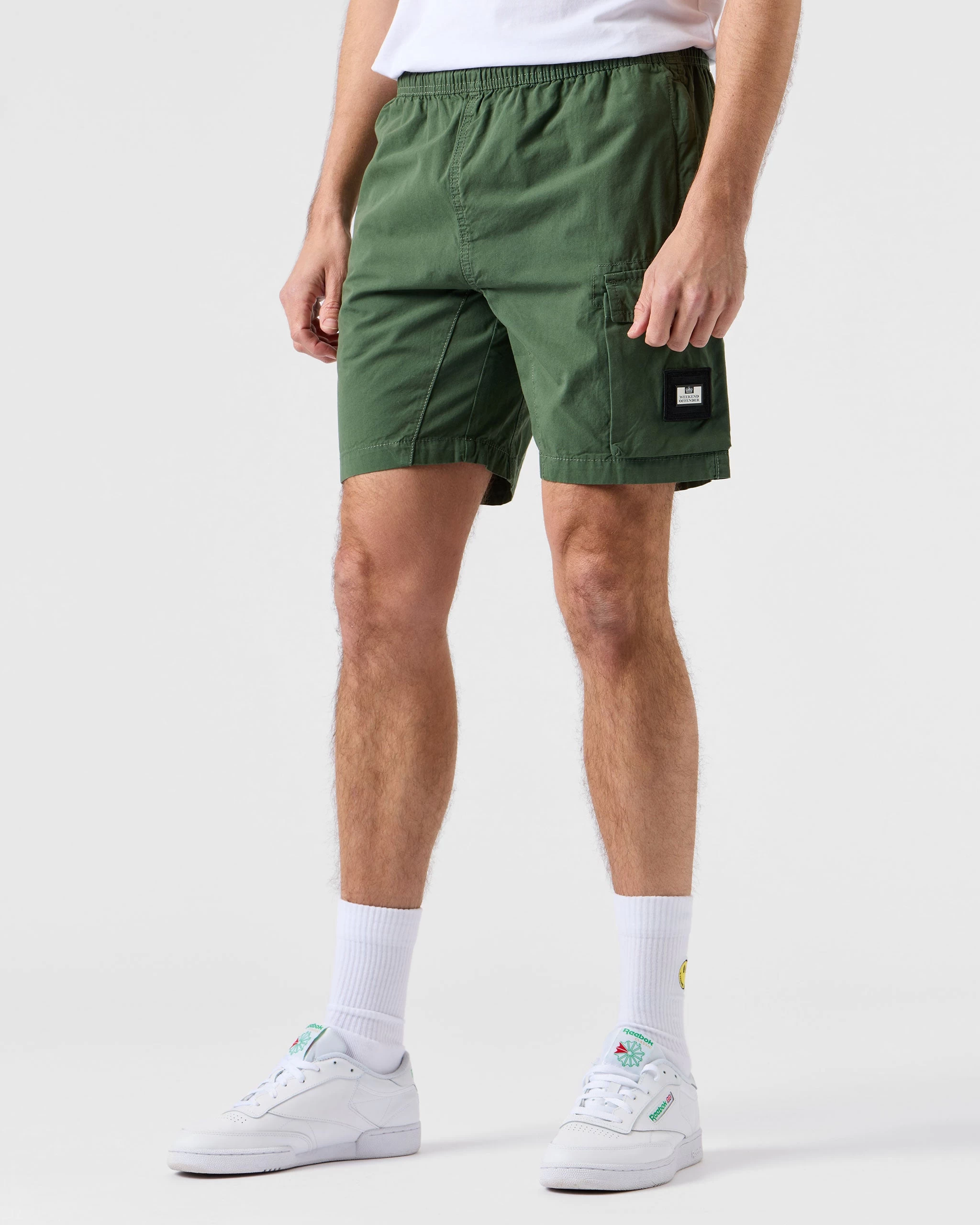 Weekend Offender Faraci Garment Dye Shorts Dark Green 2 Weekend Offender Faraci Garment Dye Shorts Dark Green - Image 2