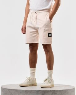Weekend Offender Hawkins Jogger Shorts Alabaster -Fashion sportswear STSS2401 HAWKINS ALABASTER 3909 MODEL