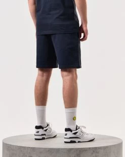 Weekend Offender Mytros Shorts Navy/Periwinkle -Fashion sportswear STSS2402 MYTROS NAVY 5845 MODEL