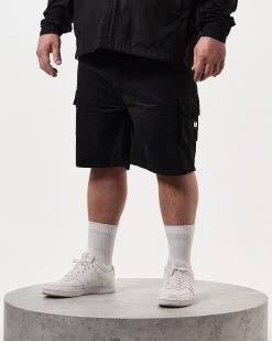 Weekend Offender Mascia Cargo Shorts Black - Plus Size -Fashion sportswear STSS2404X MASCIA BLACK 8043 PLUS