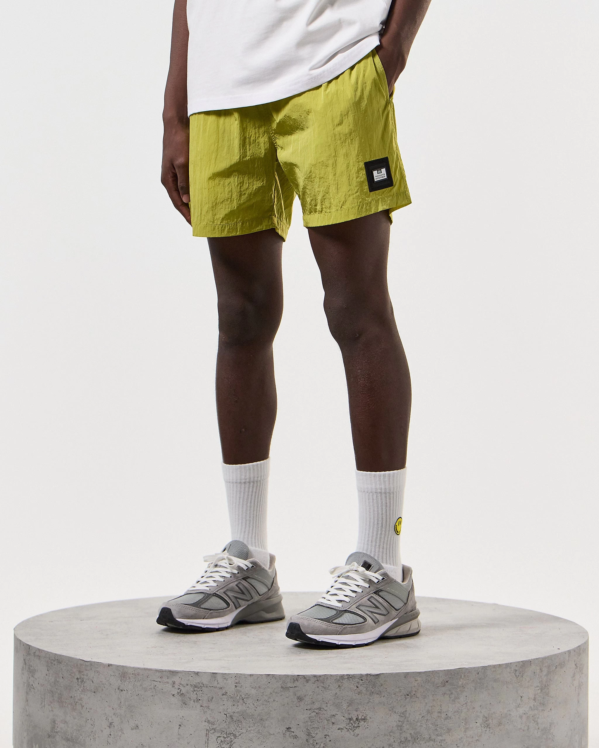 Weekend Offender Stacks Swim Shorts Limeish Green 2 Weekend Offender Stacks Swim Shorts Limeish Green - Image 2