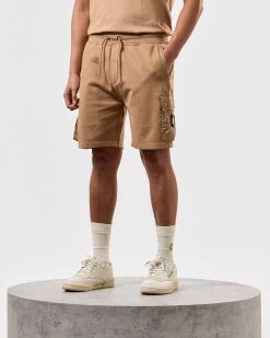 Weekend Offender Pink Sands Jogger Shorts Cognac Brown -Fashion sportswear STSS2406 PINK SANDS COGNAC 3765 MODEL