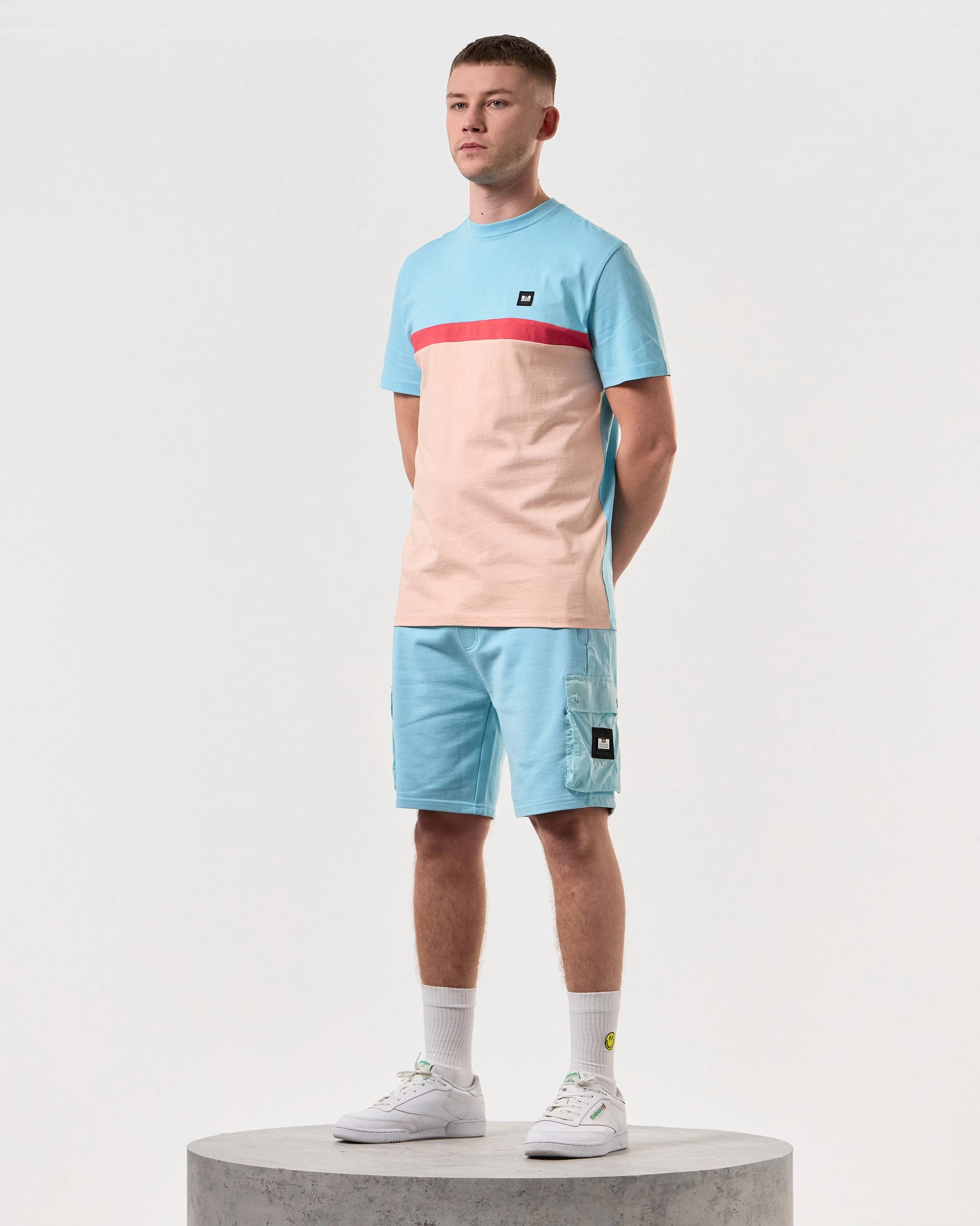 Weekend Offender Pink Sands Jogger Shorts Saltwater Blue 2 Weekend Offender Pink Sands Jogger Shorts Saltwater Blue - Image 2