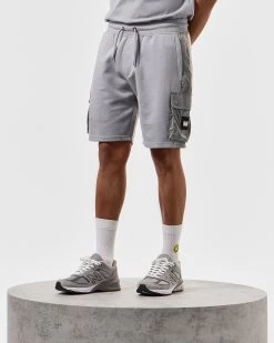 Weekend Offender Pink Sands Jogger Shorts Smokey Grey -Fashion sportswear STSS2406 PINK SANDS SMOKEY 3722 MODEL