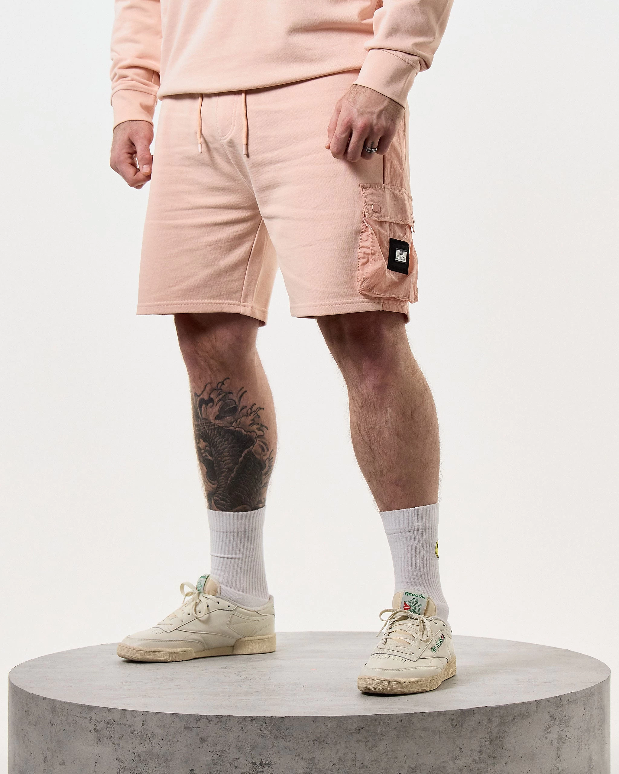 Weekend Offender Pink Sands Jogger Shorts Nectar Pink - Plus Size 3 Weekend Offender Pink Sands Jogger Shorts Nectar Pink - Plus Size - Image 3