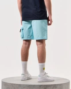 Weekend Offender Sunrise Hills Ripstop Shorts Saltwater Blue -Fashion sportswear STSS2407 SUNRISE HILLS SALTWATER 5858 MODEL
