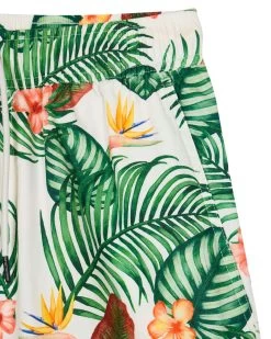 Weekend Offender White Lotus Shorts White Lotus Print -Fashion sportswear STSS2418 WHITE LOTUS SHORT 2495