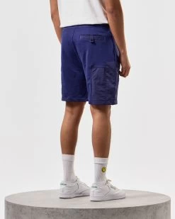 Weekend Offender Azeez Parachute Pocket Shorts Bright Navy -Fashion sportswear STSS2420 AZEEZ BRIGHT NAVY 4303 MODEL