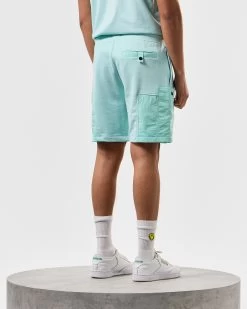 Weekend Offender Azeez Parachute Pocket Shorts Celeste Green -Fashion sportswear STSS2420 AZEEZ CELESTE 4165 MODEL