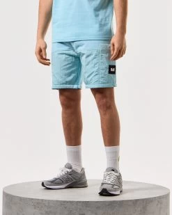Weekend Offender Azeez Parachute Pocket Shorts Saltwater Blue -Fashion sportswear STSS2420 AZEEZ SALTWATER 4921 MODEL