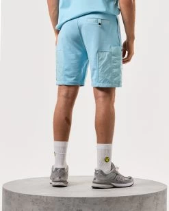 Weekend Offender Azeez Parachute Pocket Shorts Saltwater Blue -Fashion sportswear STSS2420 AZEEZ SALTWATER 4926 MODEL