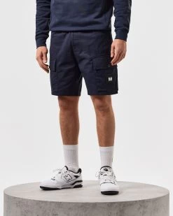 Weekend Offender Scopello Cargo Shorts Navy -Fashion sportswear STSS2425 SCOPELLO NAVY 5440 MODEL
