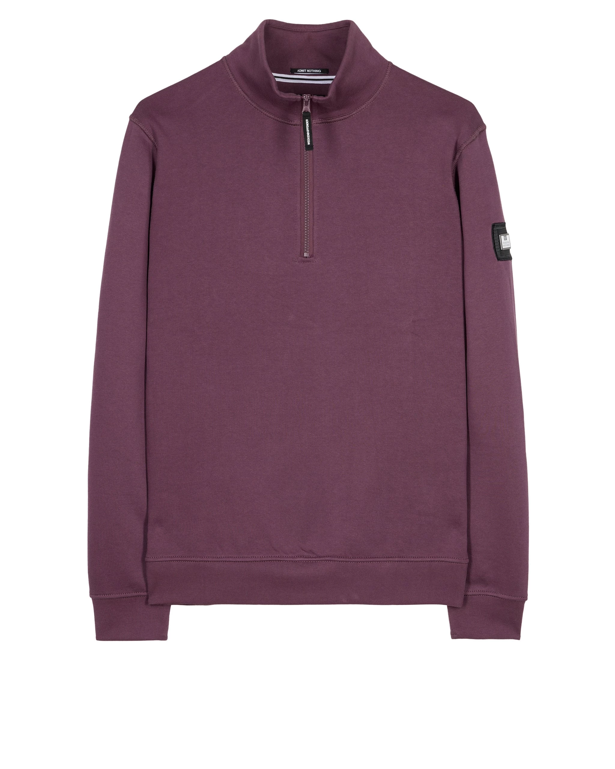 Weekend Offender Kraviz Quarter Zip Sweatshirt Deep Plum 1 Weekend Offender Kraviz Quarter Zip Sweatshirt Deep Plum