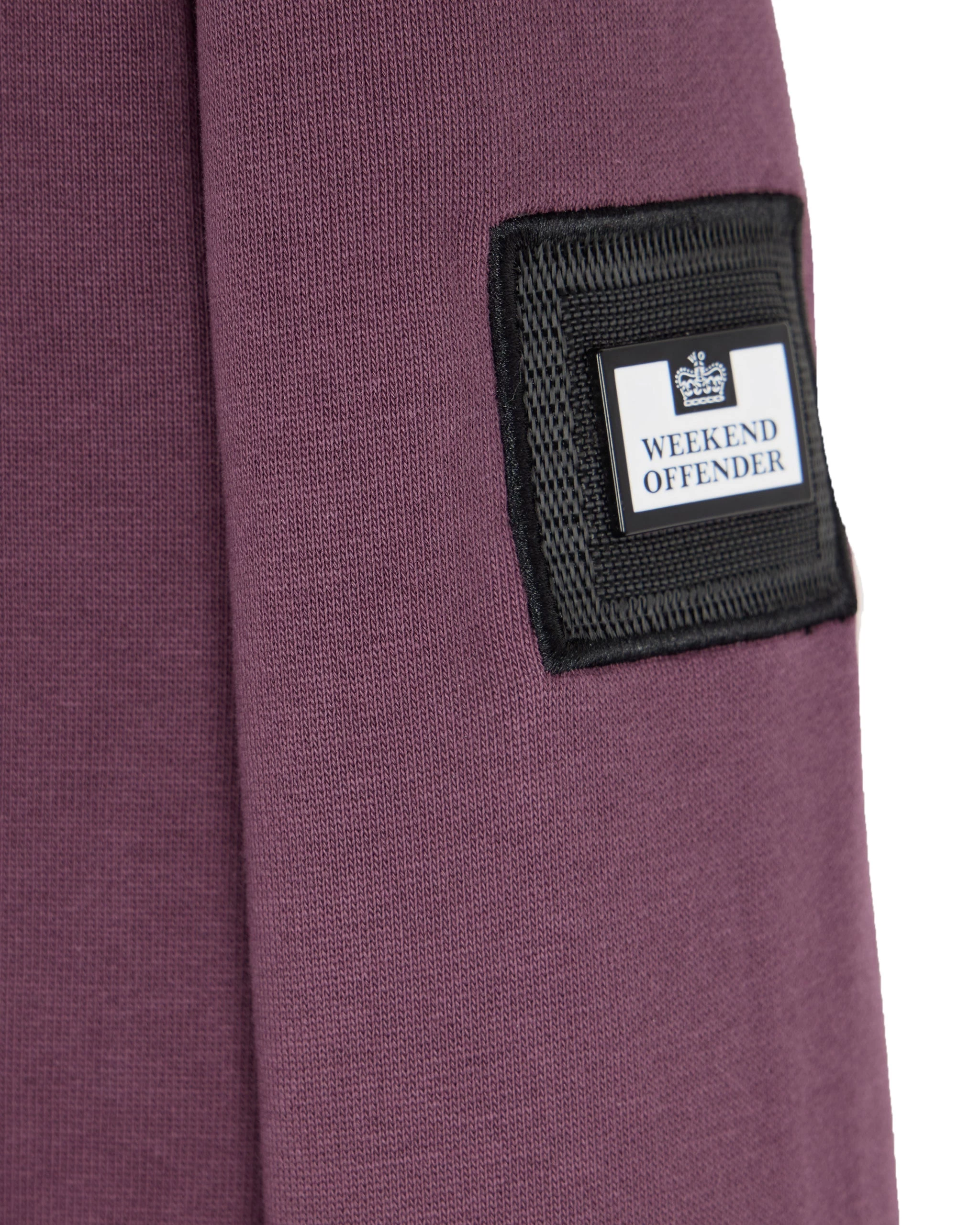 Weekend Offender Kraviz Quarter Zip Sweatshirt Deep Plum 6 Weekend Offender Kraviz Quarter Zip Sweatshirt Deep Plum - Image 6