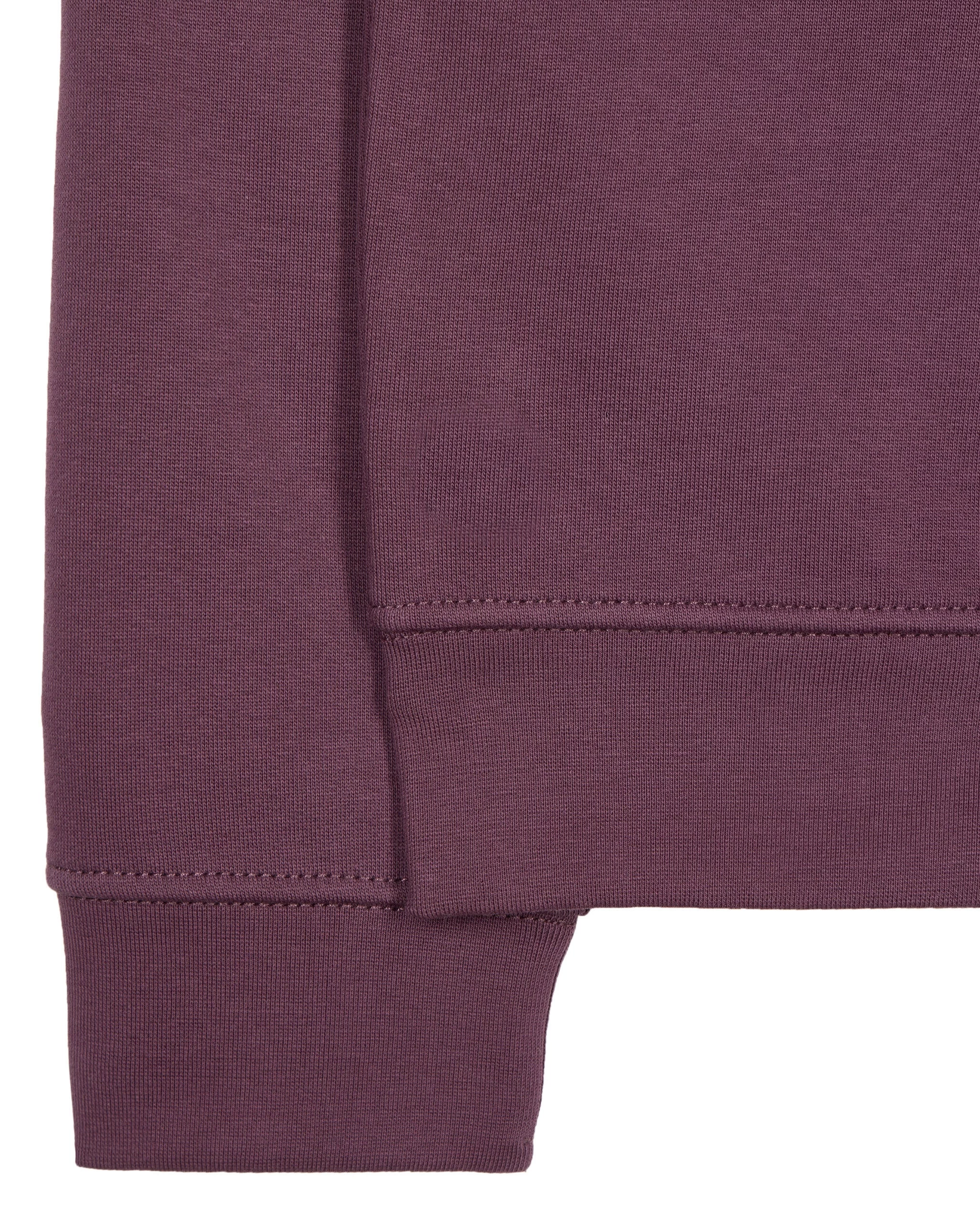 Weekend Offender Kraviz Quarter Zip Sweatshirt Deep Plum 7 Weekend Offender Kraviz Quarter Zip Sweatshirt Deep Plum - Image 7