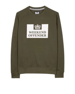 Weekend Offender Penitentiary Classic Sweatshirt Dark Green - Plus Size