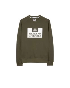 Weekend Offender Kids Penitentiary Classic Sweatshirt Dark Green
