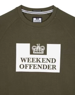 Weekend Offender Penitentiary Classic Sweatshirt Dark Green - Plus Size -Fashion sportswear SWAW22 07 PENITENTIARY DARK GREEN 1412 57ab1666 73de 4f61 9b6e 7c428c613fa8