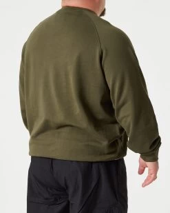 Weekend Offender Penitentiary Classic Sweatshirt Dark Green - Plus Size -Fashion sportswear SWAW22 07 PENITENTIARY PLUS DARK GREEN 2482 MODEL