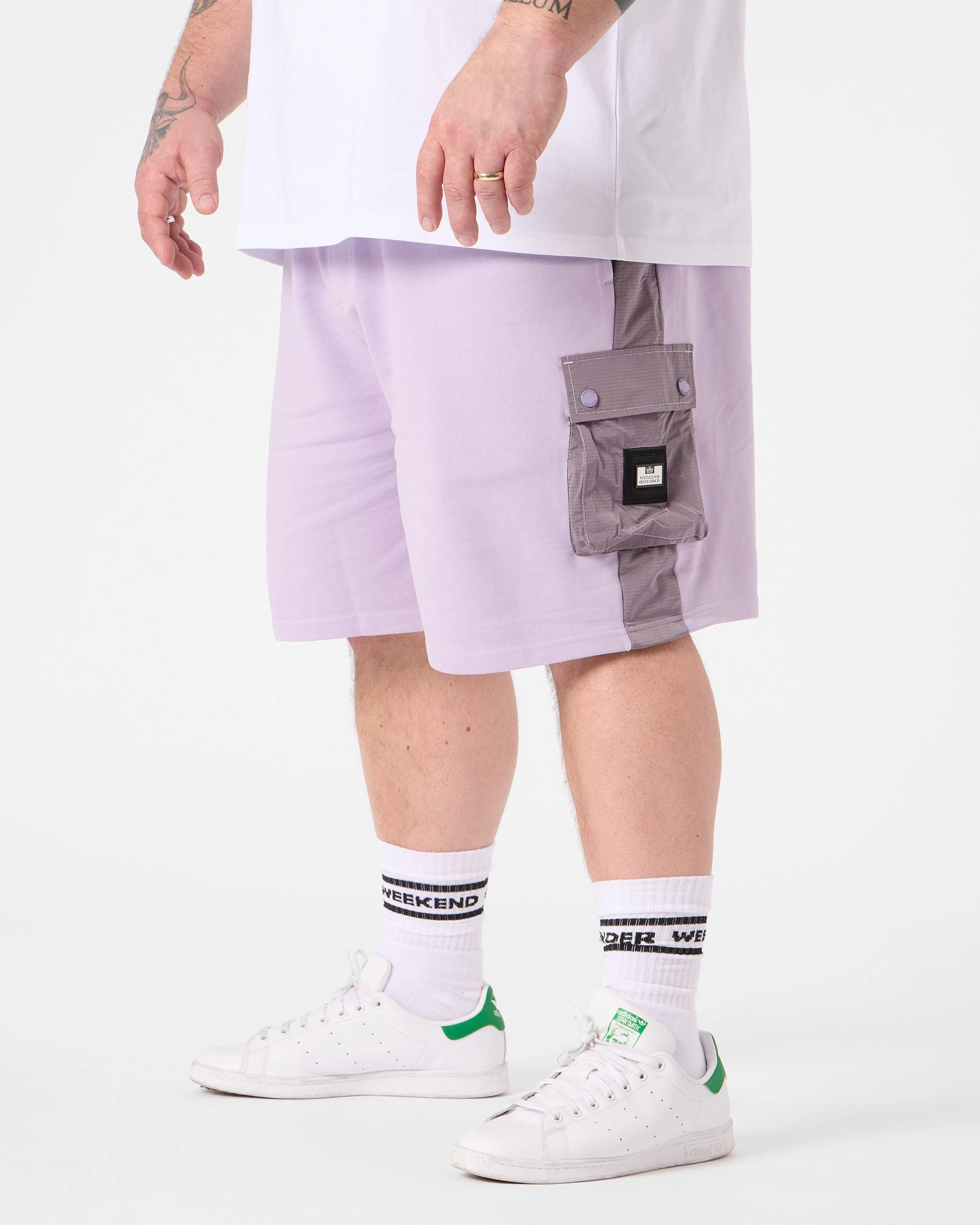 Weekend Offender Pink Sands Jogger Shorts Wisteria - Plus Size 2 Weekend Offender Pink Sands Jogger Shorts Wisteria - Plus Size - Image 2