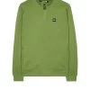 Weekend Offender Faraone Quarter Zip Sweatshirt Seaweed Green