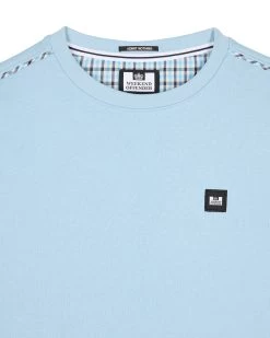 Weekend Offender Vega Sweatshirt Winter Sky/Blue House Check 12 Weekend Offender Vega Sweatshirt Winter Sky/Blue House Check -Fashion sportswear SWAW23 12 VEGA WINTER SKY BLUE CHECK 2710