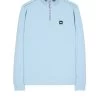 Weekend Offender Matisa Quarter Zip Sweatshirt Winter Sky/Blue House Check