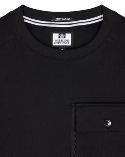Weekend Offender Adiel Mesh Pocket Sweatshirt Black -Fashion sportswear SWAW23 16 ADIEL BLACK 0814