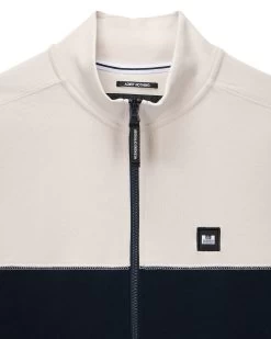 Weekend Offender Topping Zip Through Sweatshirt Navy -Fashion sportswear SWAW2305 TOPPING NAVY5282