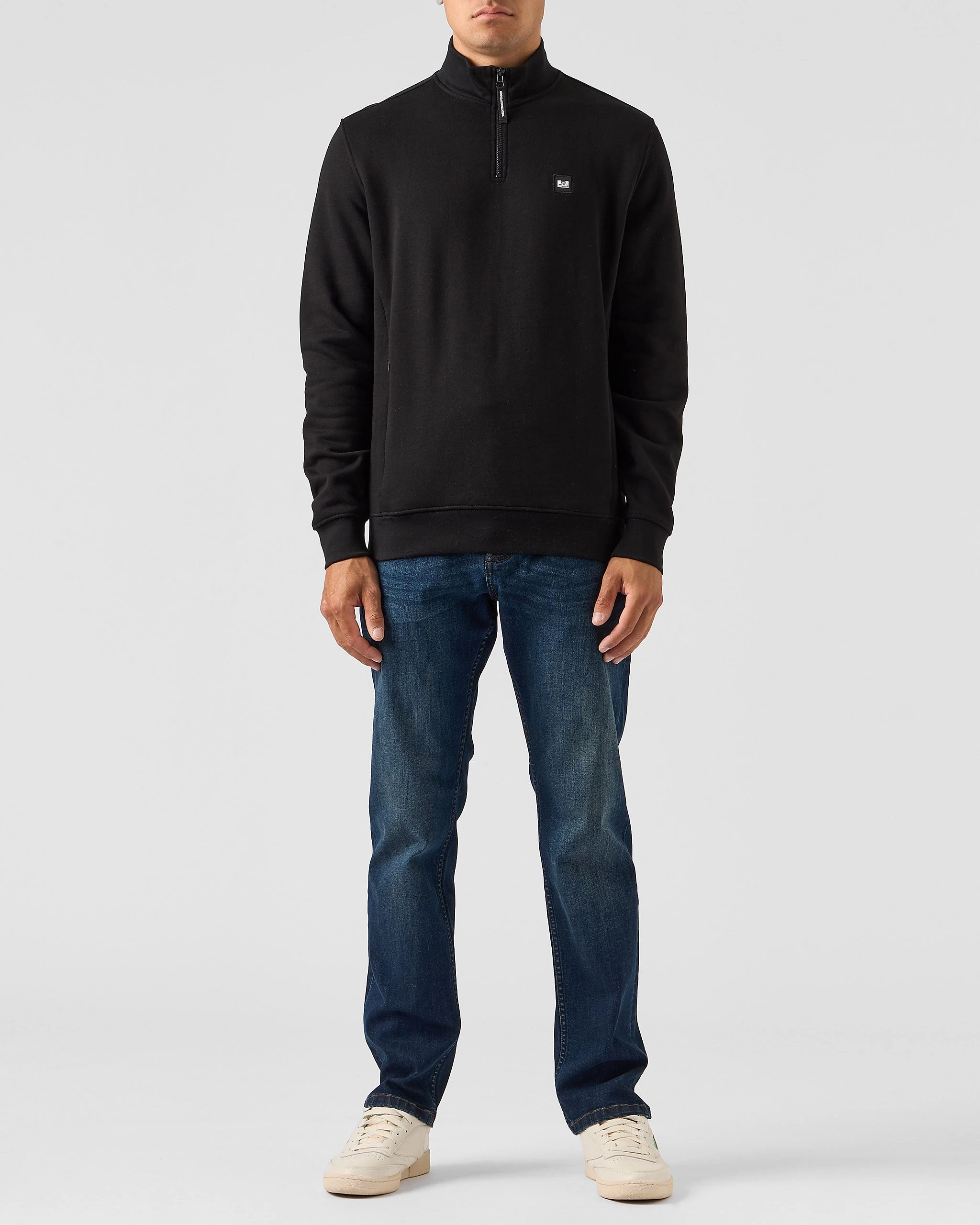 Weekend Offender Faraone Quarter Zip Sweatshirt Black 2 Weekend Offender Faraone Quarter Zip Sweatshirt Black - Image 2