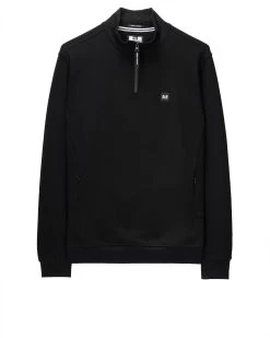 Weekend Offender Faraone Quarter Zip Sweatshirt Black