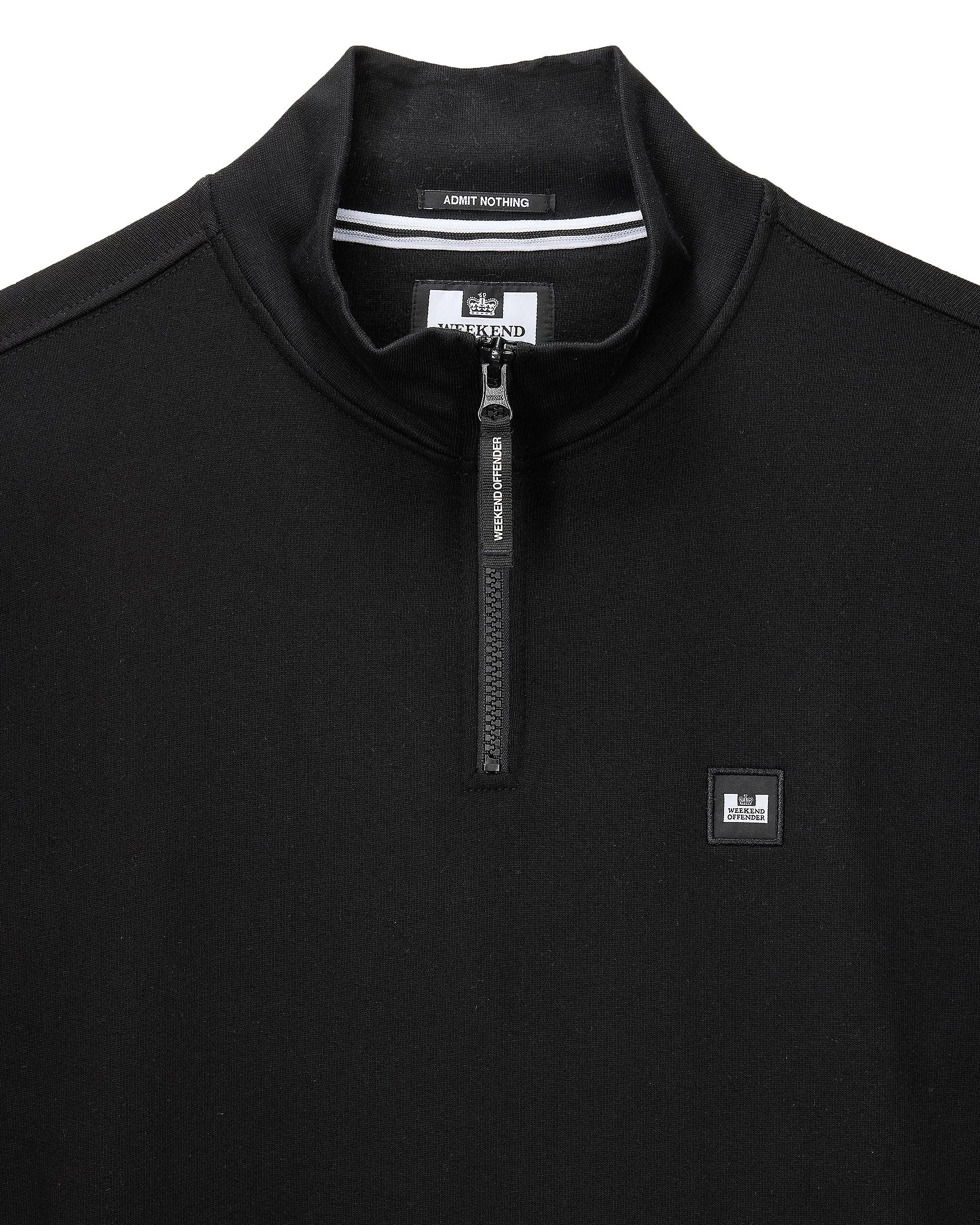 Weekend Offender Faraone Quarter Zip Sweatshirt Black 5 Weekend Offender Faraone Quarter Zip Sweatshirt Black - Image 5