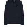 Weekend Offender Faraone Quarter Zip Sweatshirt Navy