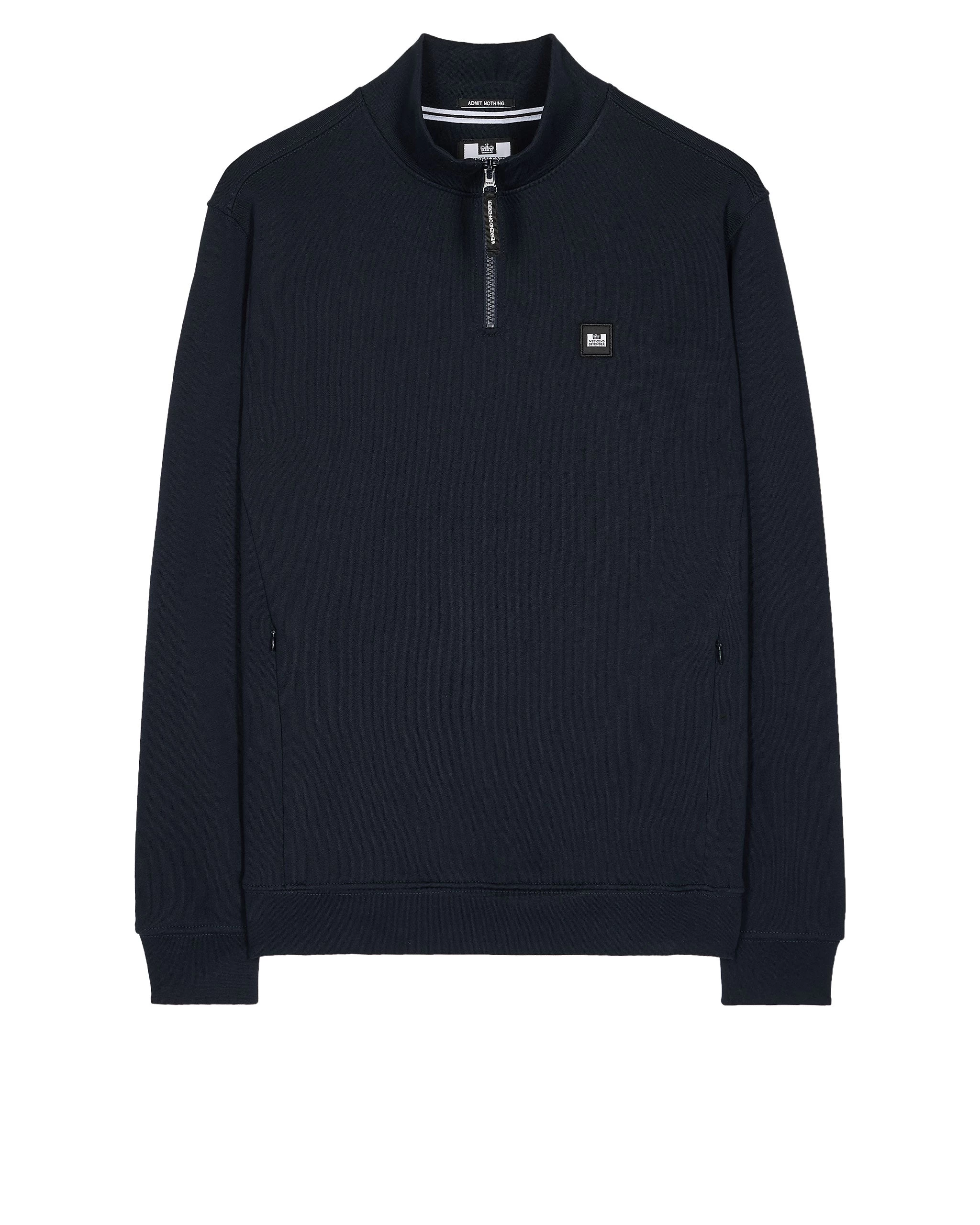 Weekend Offender Faraone Quarter Zip Sweatshirt Navy 1 Weekend Offender Faraone Quarter Zip Sweatshirt Navy