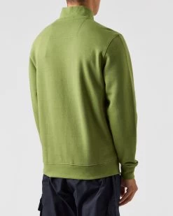 Weekend Offender Faraone Quarter Zip Sweatshirt Seaweed Green -Fashion sportswear SWAW2310 FARAONE SEAWEED 0652 MODEL Copy