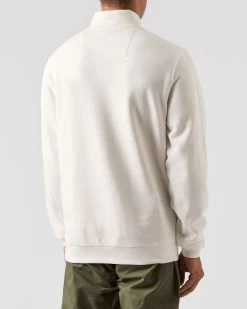 Weekend Offender Faraone Quarter Zip Sweatshirt Winter White -Fashion sportswear SWAW2310 FARAONE WINTER WHITE 0239 MODEL
