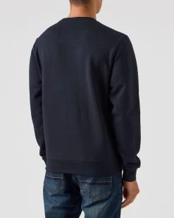 Weekend Offender Vega Sweatshirt Navy/Blue House Check -Fashion sportswear SWAW2312 VEGA NAVY BLUE CHECK 0035
