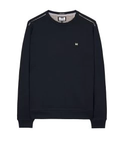 Weekend Offender Vega Sweatshirt Navy/House Check