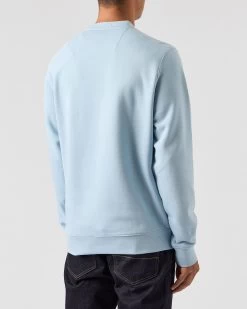Weekend Offender Vega Sweatshirt Winter Sky/Blue House Check 11 Weekend Offender Vega Sweatshirt Winter Sky/Blue House Check -Fashion sportswear SWAW2312 VEGA WINTER SKY BLUE CHECK 0137 MODEL