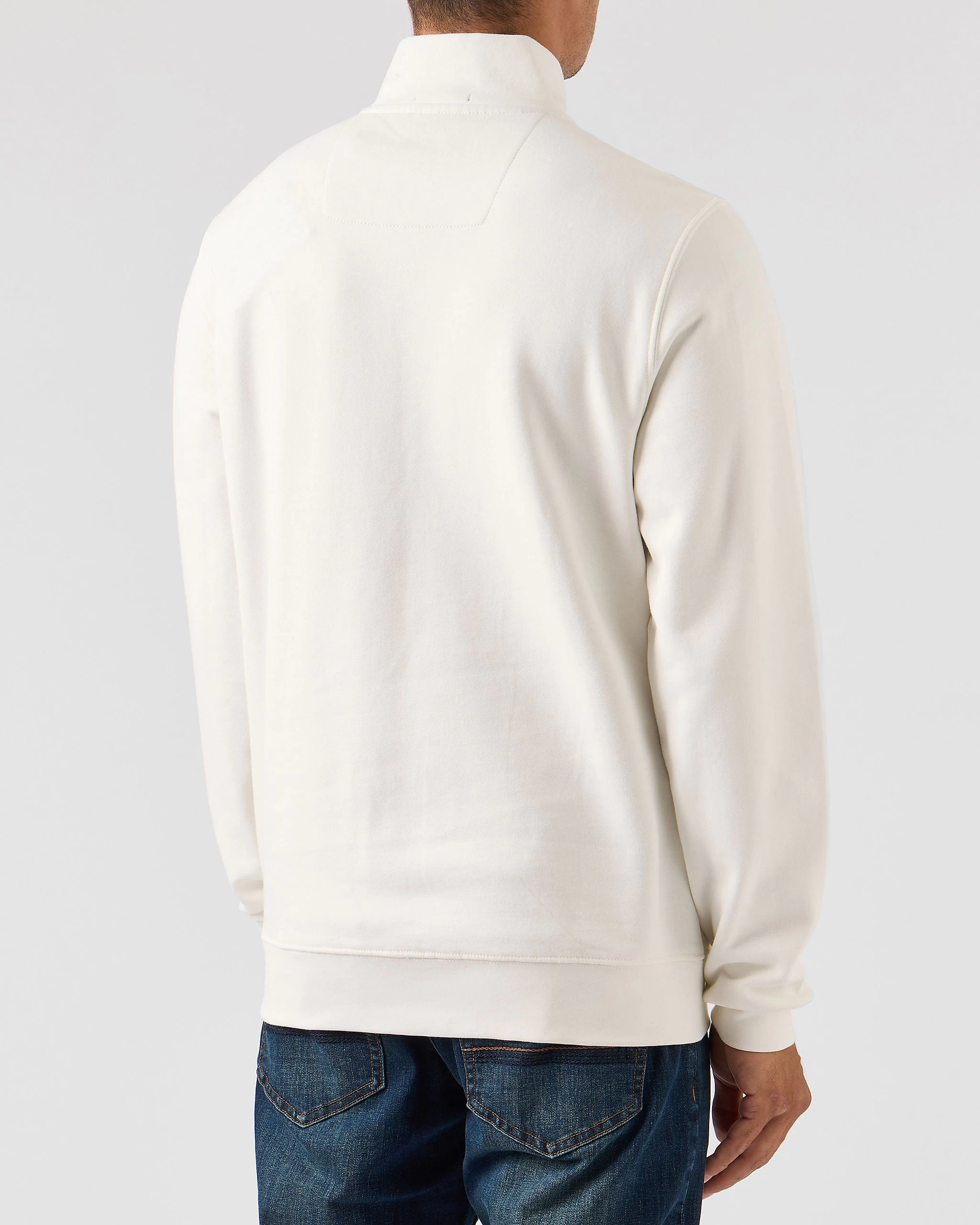 Weekend Offender Matisa Quarter Zip Sweatshirt Winter White/House Check 4 Weekend Offender Matisa Quarter Zip Sweatshirt Winter White/House Check - Image 4