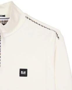 Weekend Offender Matisa Quarter Zip Sweatshirt Winter White/House Check 11 Weekend Offender Matisa Quarter Zip Sweatshirt Winter White/House Check -Fashion sportswear SWAW2313 MATISA WINTER WHITE HOUSE CHECK 4077