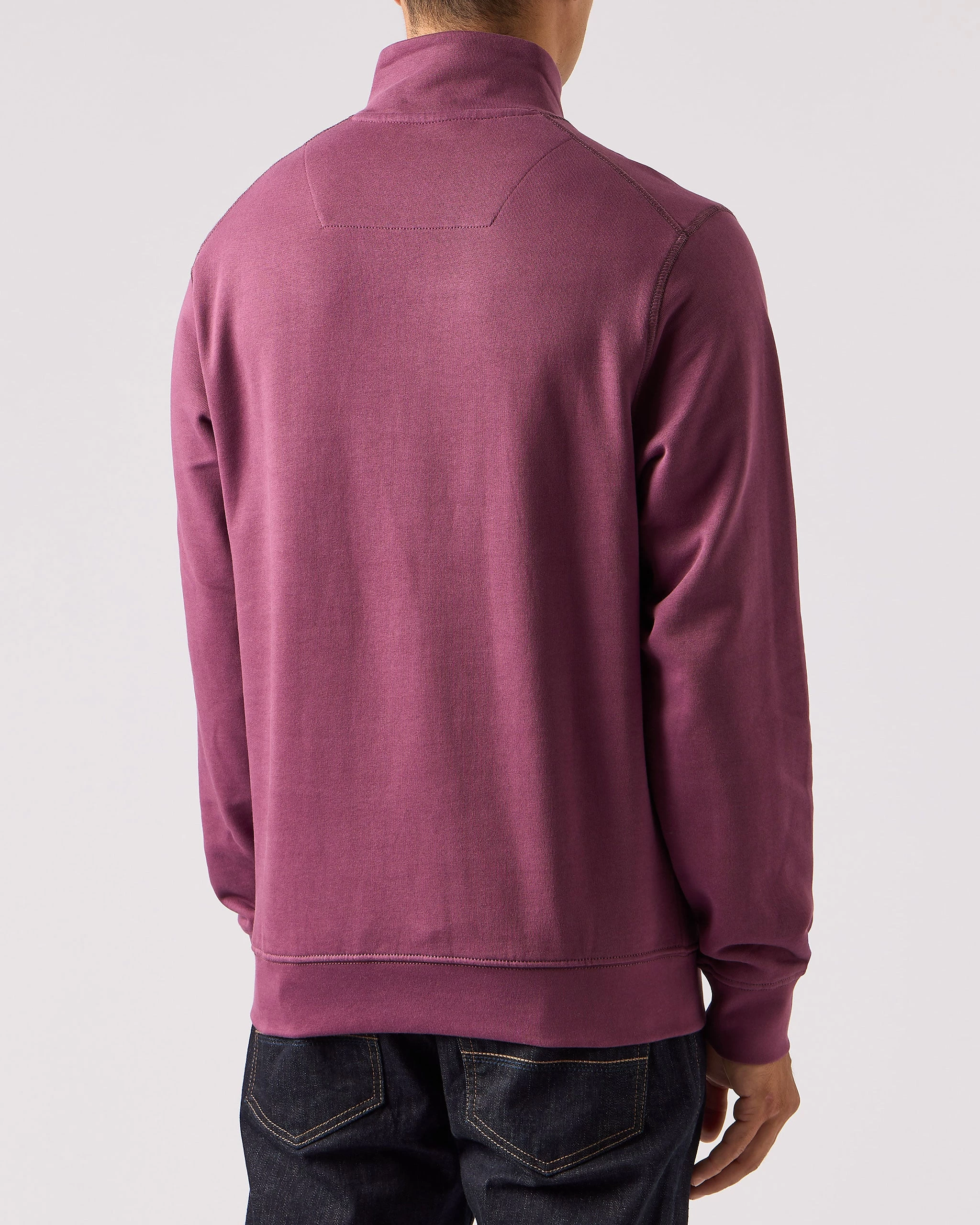 Weekend Offender Kraviz Quarter Zip Sweatshirt Deep Plum 4 Weekend Offender Kraviz Quarter Zip Sweatshirt Deep Plum - Image 4