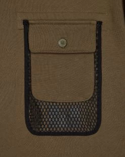 Weekend Offender Adiel Mesh Pocket Sweatshirt Dark Green -Fashion sportswear SWAW2316 ADIEL DARK GREEN 4037