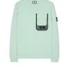 Weekend Offender Adiel Mesh Pocket Sweatshirt Mint Tea Green